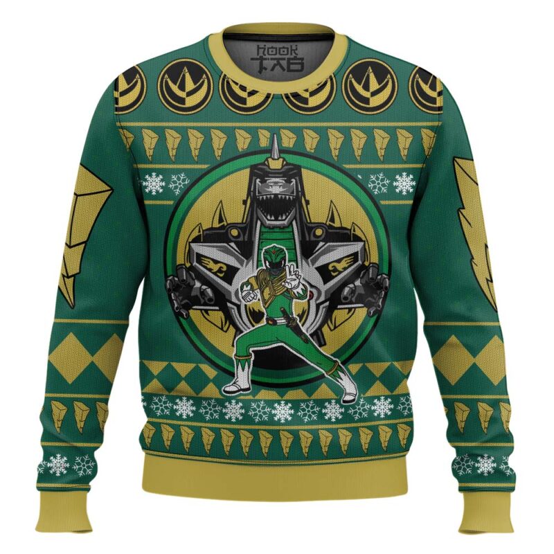 Hooktab Dragonzord Power Rangers Ugly Christmas Sweater Hooktab Dragonzord Power Rangers Ugly Christmas Sweater