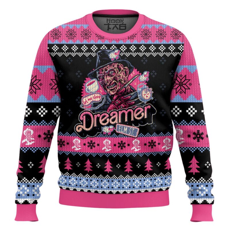 Hooktab Dreamer A Nightmare On Elm Street Ugly Christmas Sweater