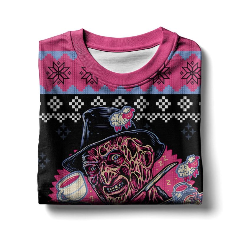 Hooktab Dreamer A Nightmare On Elm Street Ugly Christmas Sweater Hooktab Dreamer A Nightmare On Elm Street Ugly Christmas Sweater