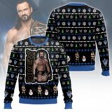 Hooktab Drew Mcintyre The Chosen One WWE Ugly Christmas Sweater