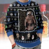 Hooktab Drew Mcintyre The Chosen One WWE Ugly Christmas Sweater