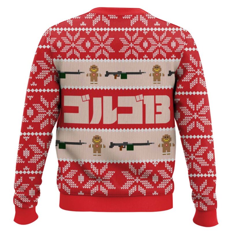 Hooktab Duke Togo Golgo 13 Ugly Christmas Sweater Hooktab Duke Togo Golgo 13 Ugly Christmas Sweater