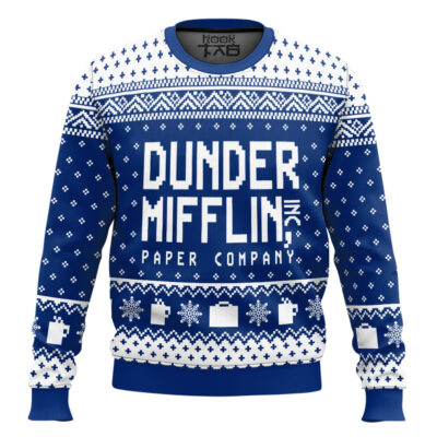 Hooktab Dunder Mifflin Paper Company The Office Ugly Christmas Sweater