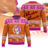 Hooktab Dunkin’ Donuts Ugly Christmas Sweater