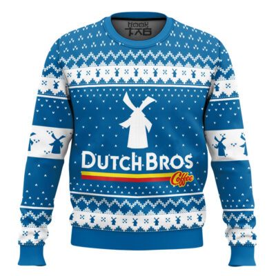 Hooktab Dutch Bros Coffee Ugly Christmas Sweater