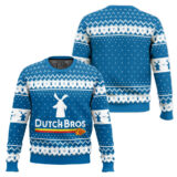 Hooktab Dutch Bros Coffee Ugly Christmas Sweater