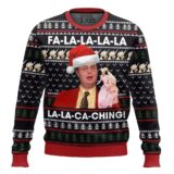 Hooktab Dwight Schrute Fa La La The Office Ugly Christmas Sweater