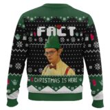 Hooktab Dwight Schrute Fact The Office Ugly Christmas Sweater