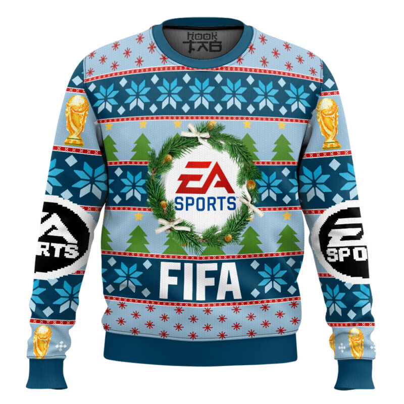 Hooktab Ea Sports FIFA Ugly Christmas Sweater