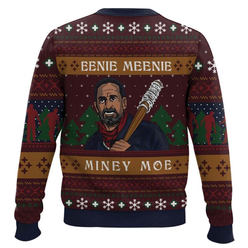 Hooktab Eenie Meenie The Walking Dead Ugly Christmas Sweater Hooktab Eenie Meenie The Walking Dead Ugly Christmas Sweater