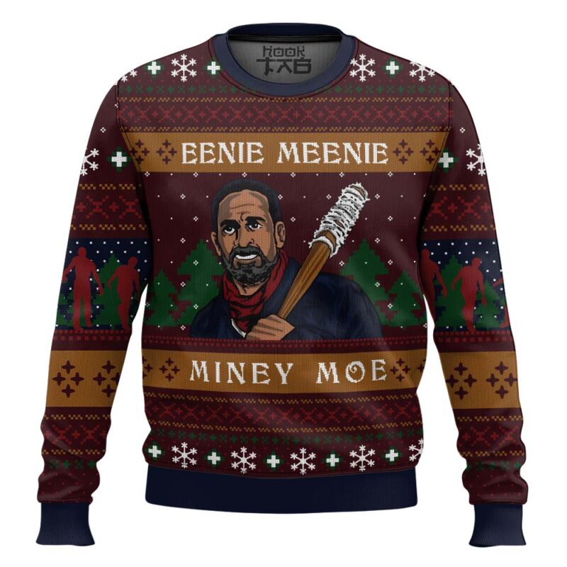 Hooktab Eenie Meenie The Walking Dead Ugly Christmas Sweater