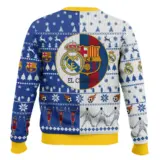 Hooktab El Clasico Barcelona vs Real Madrid Ugly Christmas Sweater