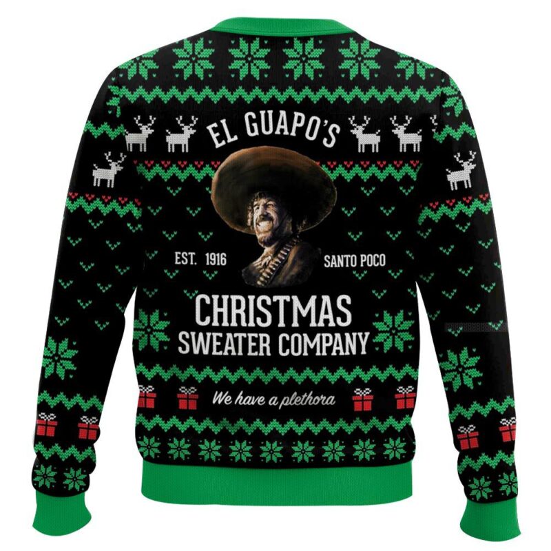 Hooktab El Guapo's Christmas Sweater Company Three Amigos Ugly Christmas Sweater Hooktab El Guapo's Christmas Sweater Company Three Amigos Ugly Christmas Sweater