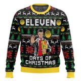 Hooktab Eleven Days Of Xmas Stranger Things Ugly Christmas Sweater