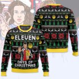 Hooktab Eleven Days Of Xmas Stranger Things Ugly Christmas Sweater