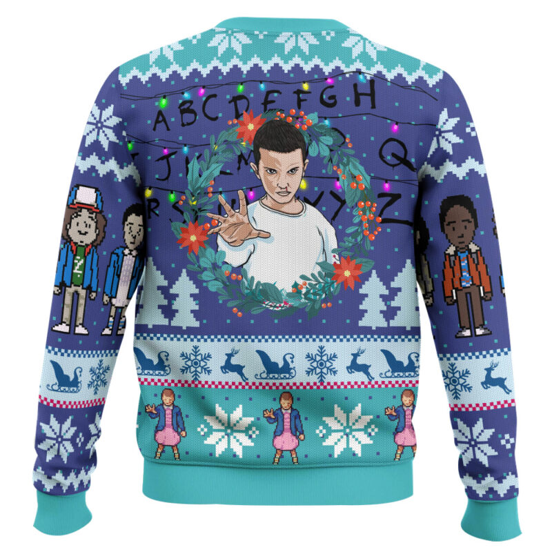 Hooktab Eleven Stranger Things Ugly Christmas Sweater Hooktab Eleven Stranger Things Ugly Christmas Sweater