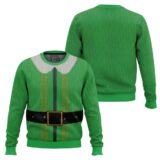 Hooktab Elf 2003 Outfit Ugly Christmas Sweater