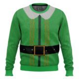 Hooktab Elf 2003 Outfit Ugly Christmas Sweater