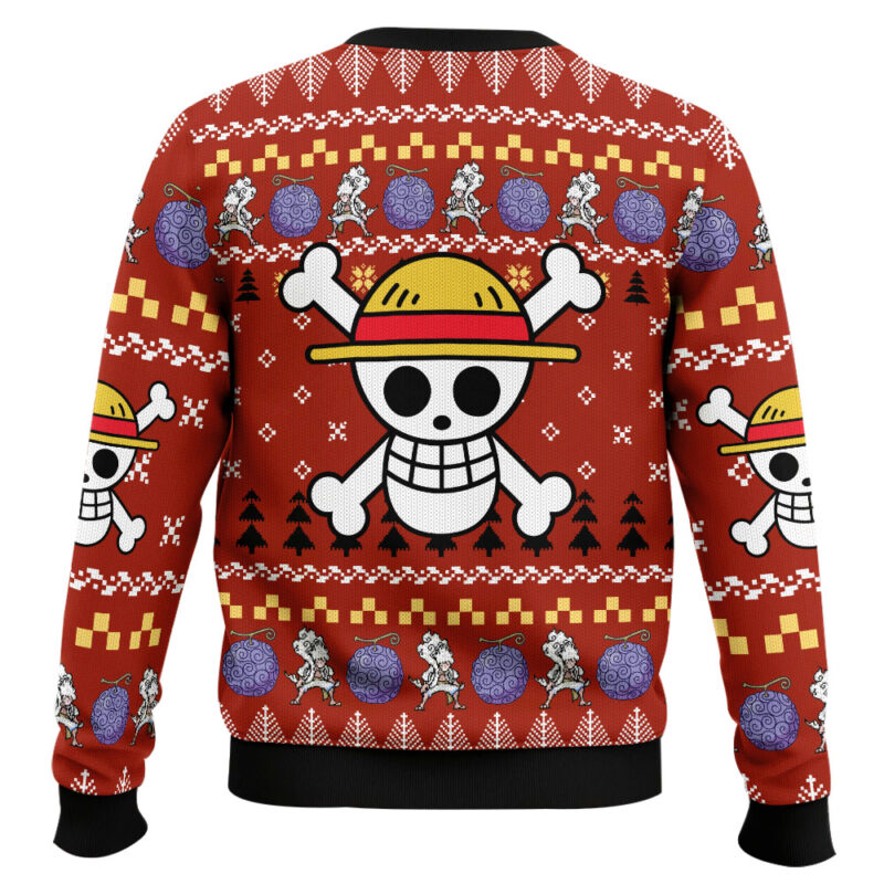 Hooktab Emperor Luffy One Piece Ugly Christmas Sweater Hooktab Emperor Luffy One Piece Ugly Christmas Sweater