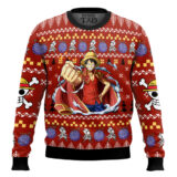 Hooktab Emperor Luffy One Piece Ugly Christmas Sweater