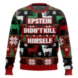 Hooktab Epstein Didn't Kill Himself Ugly Christmas Sweater