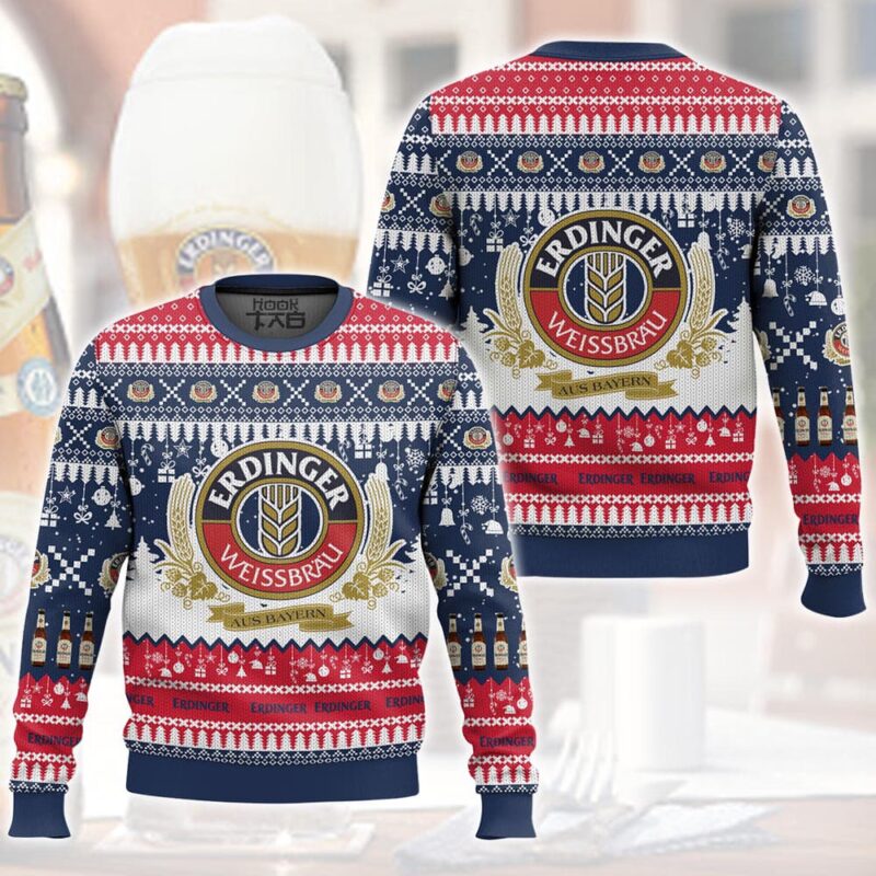 Hooktab Erdinger Weissbier Ugly Christmas Sweater Hooktab Erdinger Weissbier Ugly Christmas Sweater