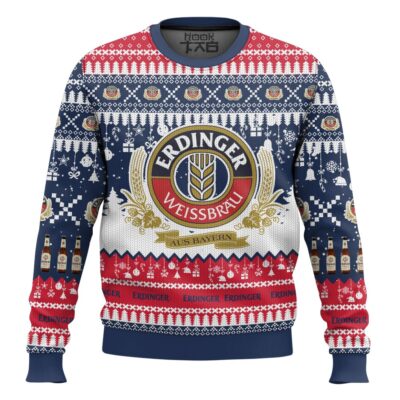 Hooktab Erdinger Weissbier Ugly Christmas Sweater