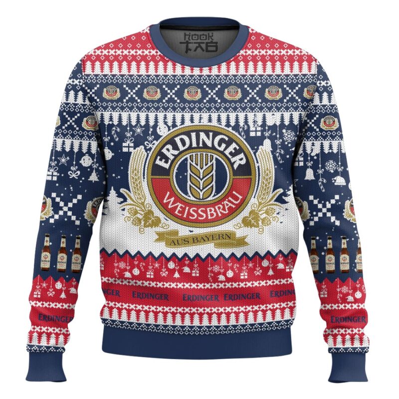 Hooktab Erdinger Weissbier Ugly Christmas Sweater
