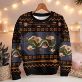 Hooktab Eternal Dragon God Dragon Ball Ugly Christmas Sweater
