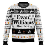 Hooktab Evan Williams Bourbon Ugly Christmas Sweater
