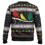 Hooktab Every Little Thing Gonnar Be Alright Bob Marley Ugly Christmas Sweater