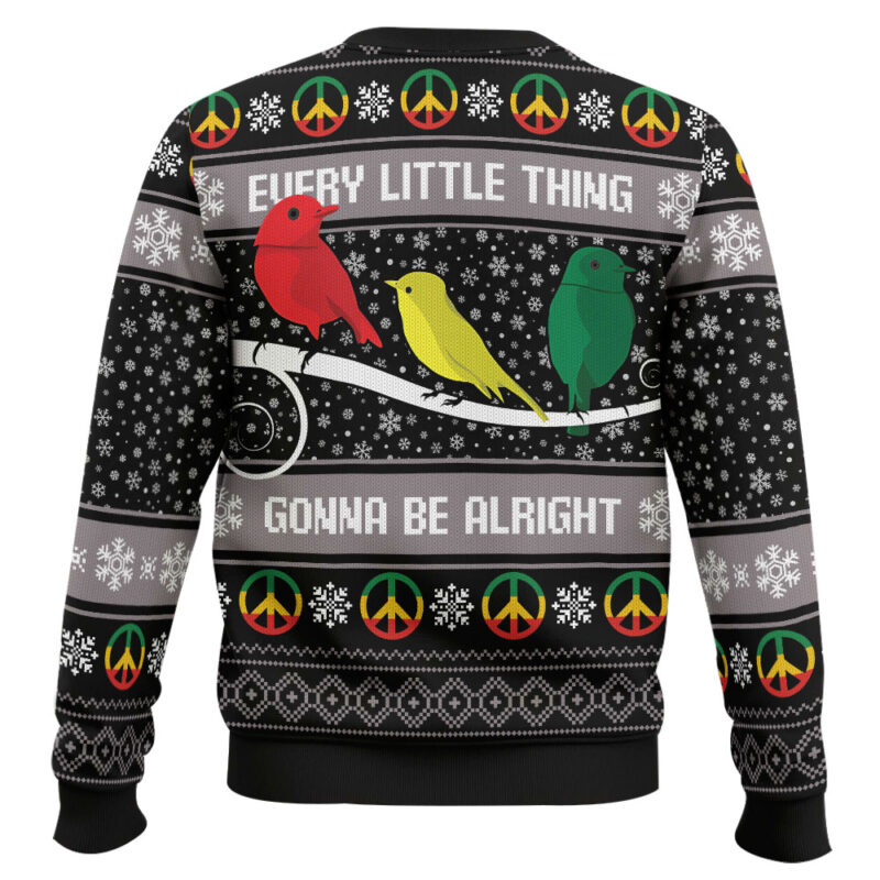 Hooktab Every Little Thing Gonnar Be Alright Bob Marley Ugly Christmas Sweater Hooktab Every Little Thing Gonnar Be Alright Bob Marley Ugly Christmas Sweater
