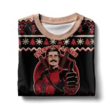 Hooktab Everyone Loves Petter Deadpool Ugly Christmas Sweater