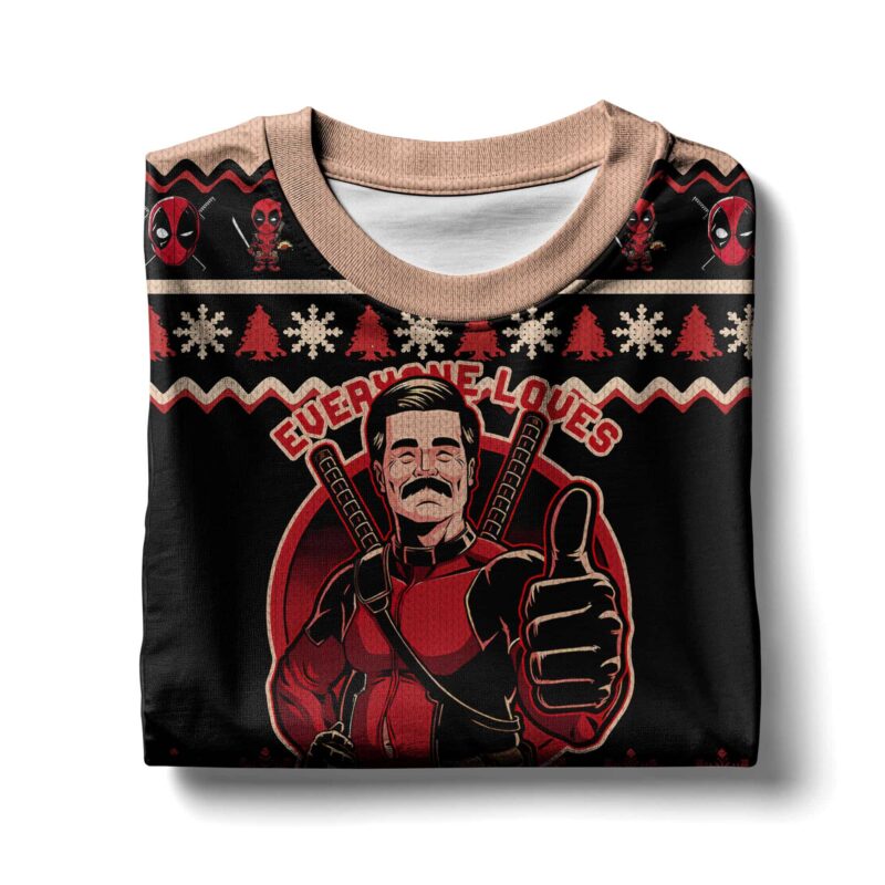 Hooktab Everyone Loves Petter Deadpool Ugly Christmas Sweater Hooktab Everyone Loves Petter Deadpool Ugly Christmas Sweater