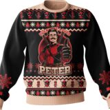 Hooktab Everyone Loves Petter Deadpool Ugly Christmas Sweater