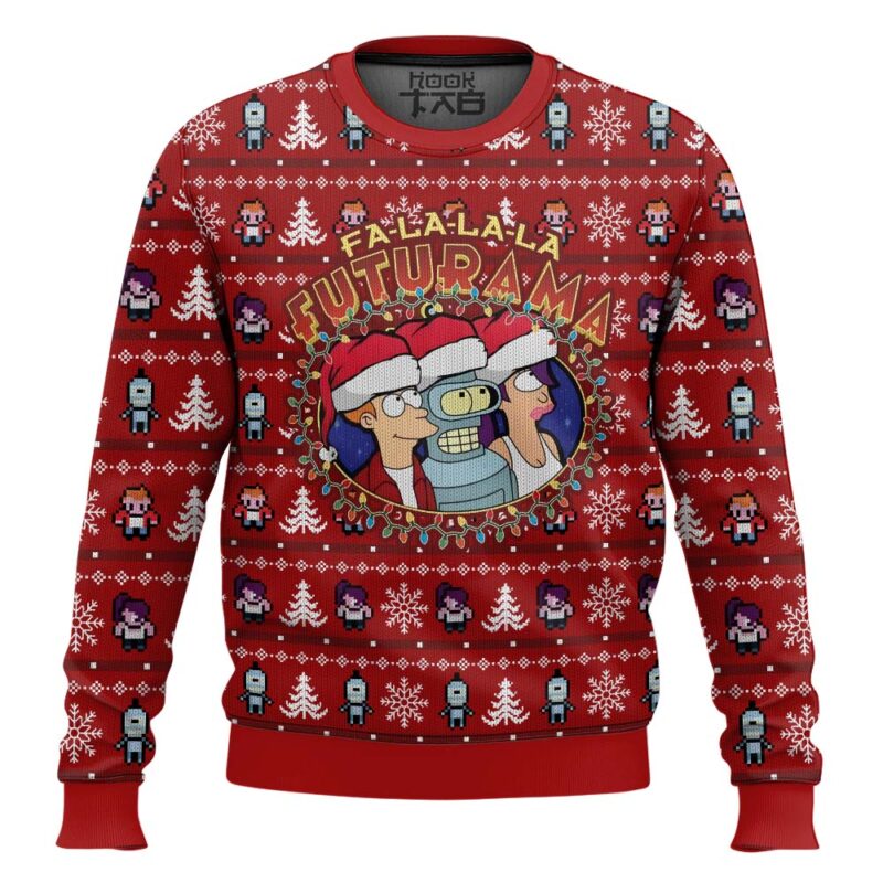 Hooktab Fa-la-la-la Futurama Ugly Christmas Sweater