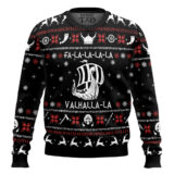 Hooktab Fa-La-La Valhalla-La Viking Ugly Christmas Sweater
