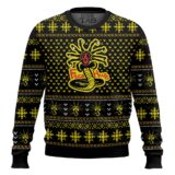 Hooktab Face Hugs Alien Ugly Christmas Sweater