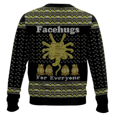 Hooktab Facehugs For Everyone Alien Ugly Christmas Sweater