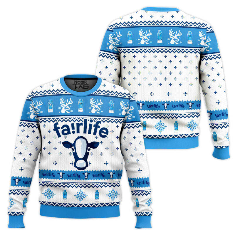 Hooktab Fairlife Ugly Christmas Sweater Hooktab Fairlife Ugly Christmas Sweater