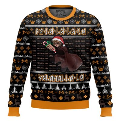 Hooktab Falalala Valahalla Vinland Saga Ugly Christmas Sweater