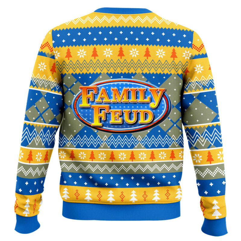 Hooktab Family Feud Ugly Christmas Sweater Hooktab Family Feud Ugly Christmas Sweater