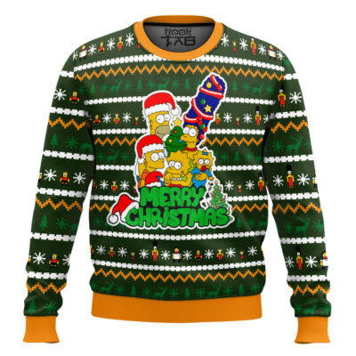 Hooktab Family Tradition The Simpsons Ugly Christmas Sweater