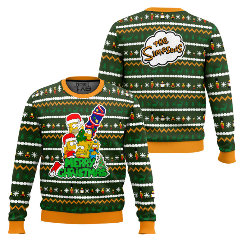 Hooktab Family Tradition The Simpsons Ugly Christmas Sweater Hooktab Family Tradition The Simpsons Ugly Christmas Sweater