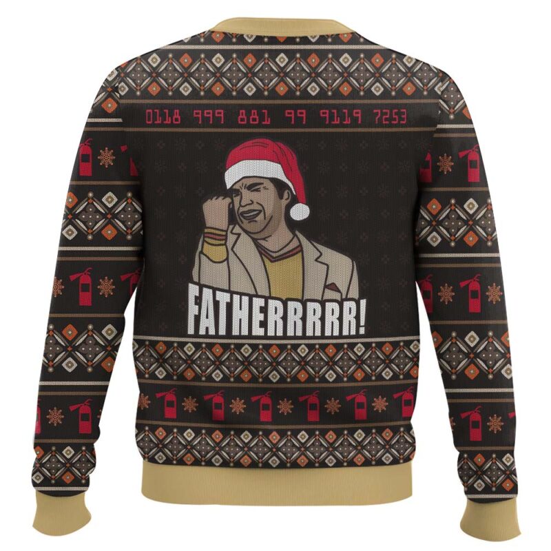 Hooktab Father The IT crowd Ugly Christmas Sweater Hooktab Father The IT crowd Ugly Christmas Sweater