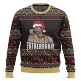 Hooktab Father The IT crowd Ugly Christmas Sweater