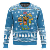 Hooktab Feed Me Scooby Doo Ugly Christmas Sweater