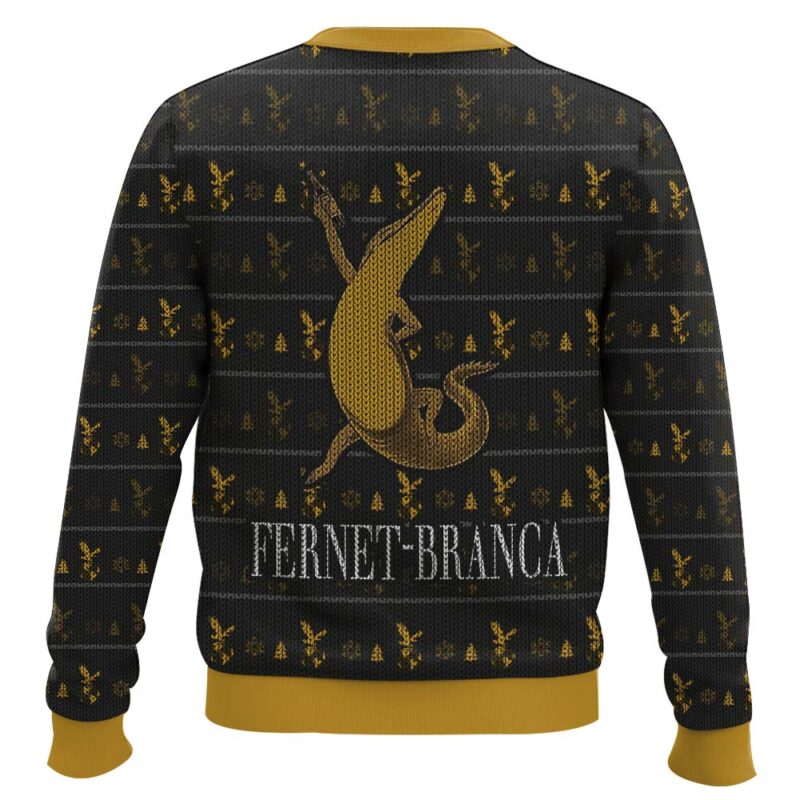 Hooktab Fernet-Branca Crocodile Ugly Christmas Sweater Hooktab Fernet-Branca Crocodile Ugly Christmas Sweater