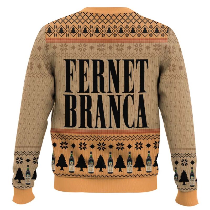 Hooktab Fernet-Branca Italian Bitters Ugly Christmas Sweater Hooktab Fernet-Branca Italian Bitters Ugly Christmas Sweater