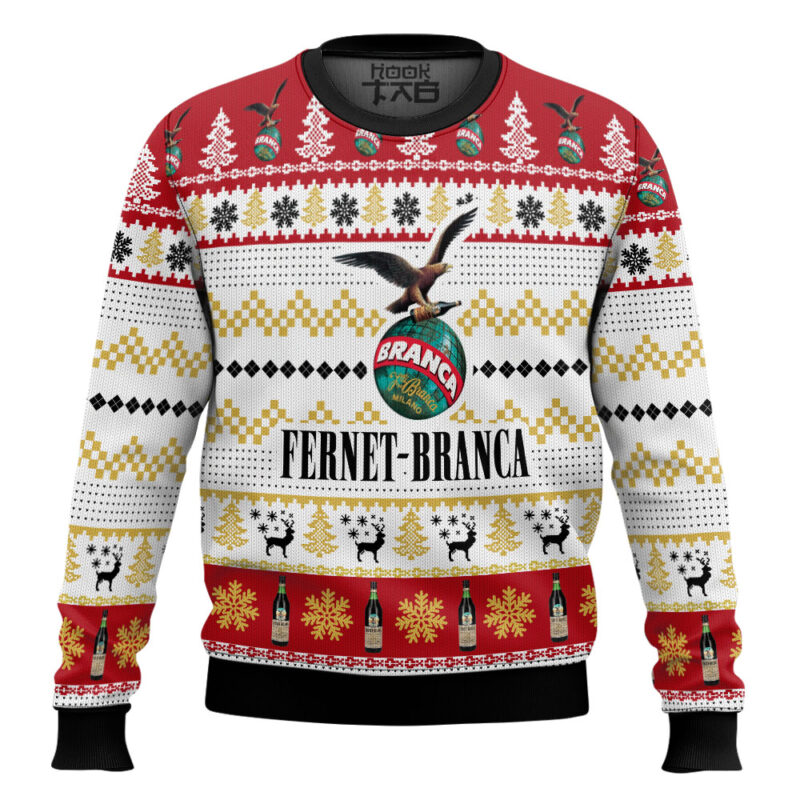 Hooktab Fernet-branca Ugly Christmas Sweater